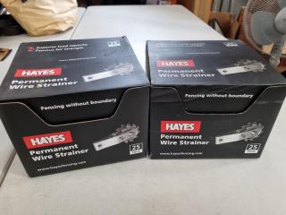 Hayes H302 Permanent Fence Wire Strainer, 50x Units