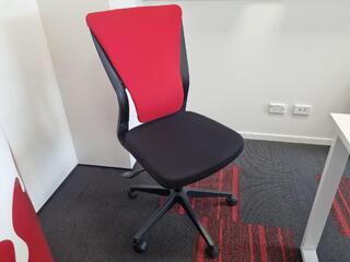 Stylish Red/Black Office Desk Chair
