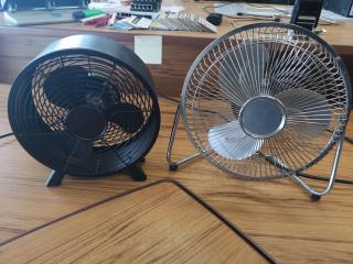 2x Office Desktop Fans