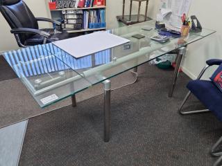 Stylish Modern Glass Office Desk