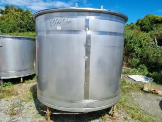 6000 Litre Stainless Tank 