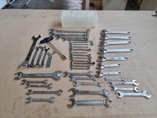 Lot of 42 Spanners & Wrenches