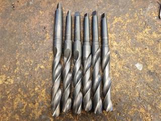 6 Morse Taper Drill Bits 