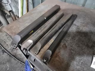 4 Large Lathe Boring Bars