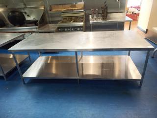 Large Stainless Prep Bench