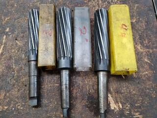 3x Morse Taper Reamers, 40mm, 48mm & 2-inch Sizes