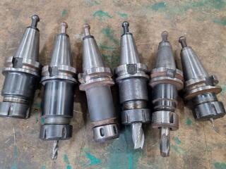 6x BT40 Type ER Collet Chuck Tool Holders