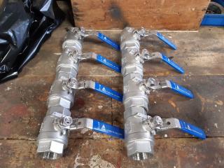 8 x WOG Ball Joint Valves