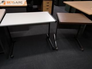 2x Office Small Mobile Tables