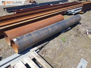 2 Lengths Heavy Steel Pipe