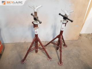 2 x Folding Pipe Tri-Stands