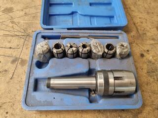 Small 8-Piece ER24 Collet Set w/ Chuck
