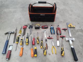 Assorted Hand Tools & Toolbag