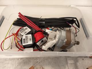 Plastic Container with Electrical Supplies