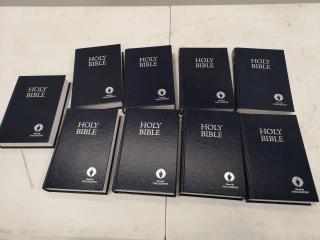 9x Holy Bible Books