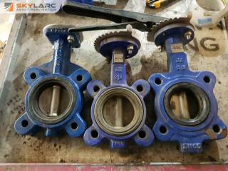 3 x 2" Butterfly Valves