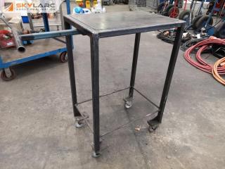 Small Steel Workshop Table Trolley