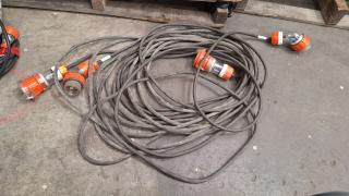 2  x 3 Phase Extension Cables 