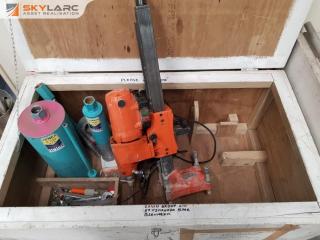 Concrete Core Drill in Case with Accessories