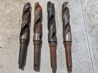 4x Large Diameter Morse Taper Drills, Imperial Sizes