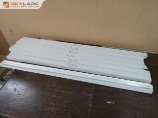 7x 1200mm Thin Flourecent Batten Lights by OmniTronix, New