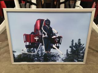 Martin Jetpack Framed Print of Prototype 12.3 in Flight