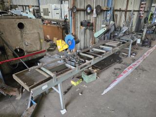 Metal Cutoff Bench with Three Saws