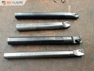 4 x Small Lathe Boring Bars