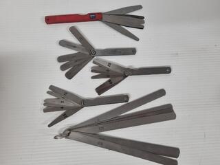 5x Assorted Feeler Gauges