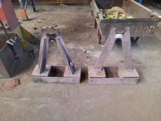 Pair of Industrial Shaft Stands