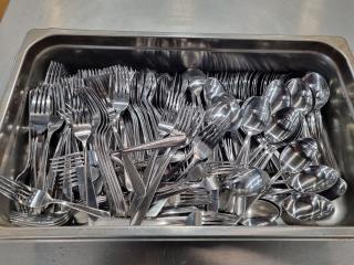 Stainless Steel Spoons & Forks, Bulk Lot