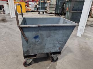 Heavy Duty Steel Scrap Material Bin Trolley