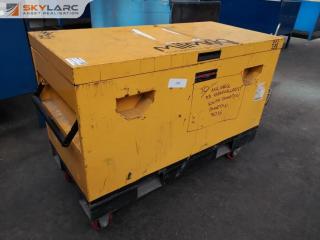 Heavy Duty Mobile Steel Worksite Tool Storage Bin