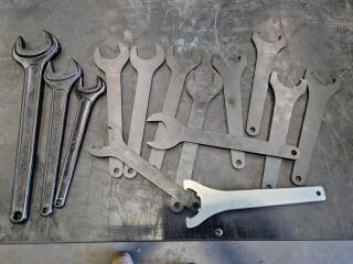 Assorted Milling Wrenches, ER32 Chuck Wrenches, & More