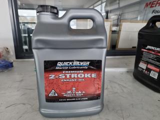 QuickSilver Premium Marine 2-Stroke Engine Oil, 9.46L