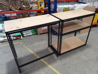 2 x Workshop Shelving Units