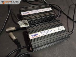 2x Wissen 24V Wheelchair Battery Charger Units