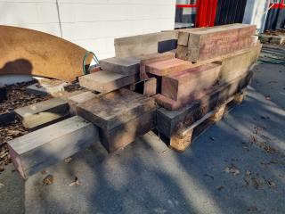 Pallet of Hardwood Beams & Boards