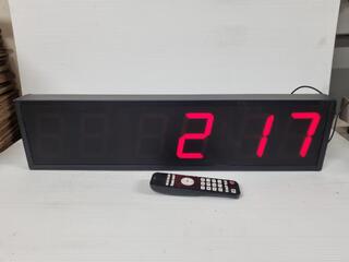 6-Didgit Digital Wall Timer / Clock w/ Remote by XLR8