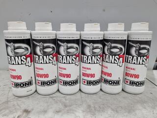 Ipone Transmission Oil Trans 4, 80W90, 6x 1L Bottles