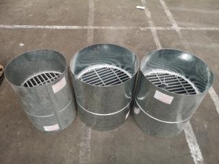 3x FirePro Intumescent Fire Damper Units FD40RG