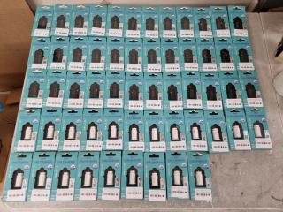 57x Dual Port USB Car Chargers, Bulk Lot, New