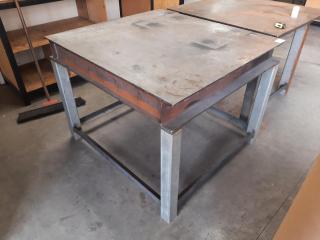 Steel Top Workshop Table