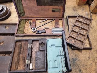 4x Assorted Vintage Precision Tool Cases