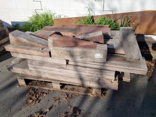 Pallet of Hardwood Beams & Boards