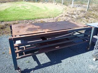 Large Steel Wheeled Steel Rack