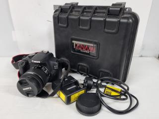 Canon EOS 1200D Digital SLR Camera w/ EF-S 18-55mm Lens & Hard Case