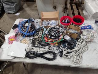 Assorted IT Computer Networking Cables, Parts, Connectors, & More