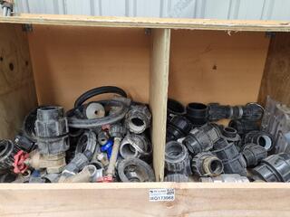 Assorted PVC & Brass Pipe Fittings, Couplings, & More