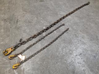 3x Chain / Hook Assemblies